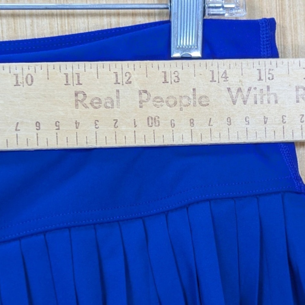 Fabletics Royal Blue Pleated Tennis Prep Skort Athletic Skirt Women Large - Picture 5 of 8